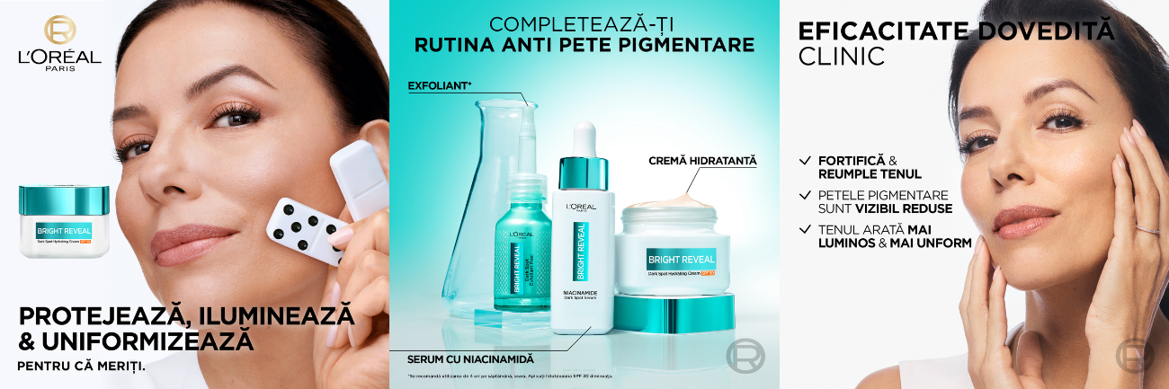 Crema hidratanta impotriva petelor pigmentare cu SPF 50+ Bright Reveal, 50 ml, Loreal Paris